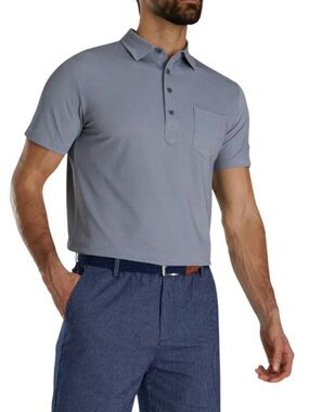 FootJoy x Todd Snyder Oxford Knit Polo Shirt Gray , size Large